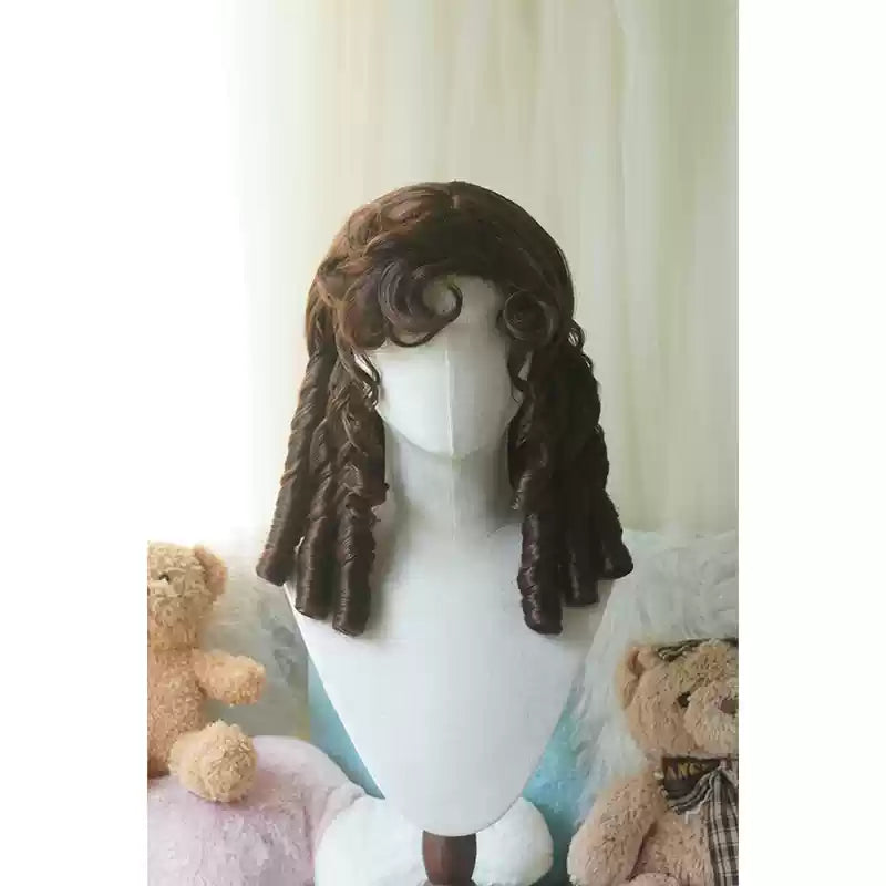 Imperial Tea~Retro Lolita Wig Short Roman Curl Hairpiece