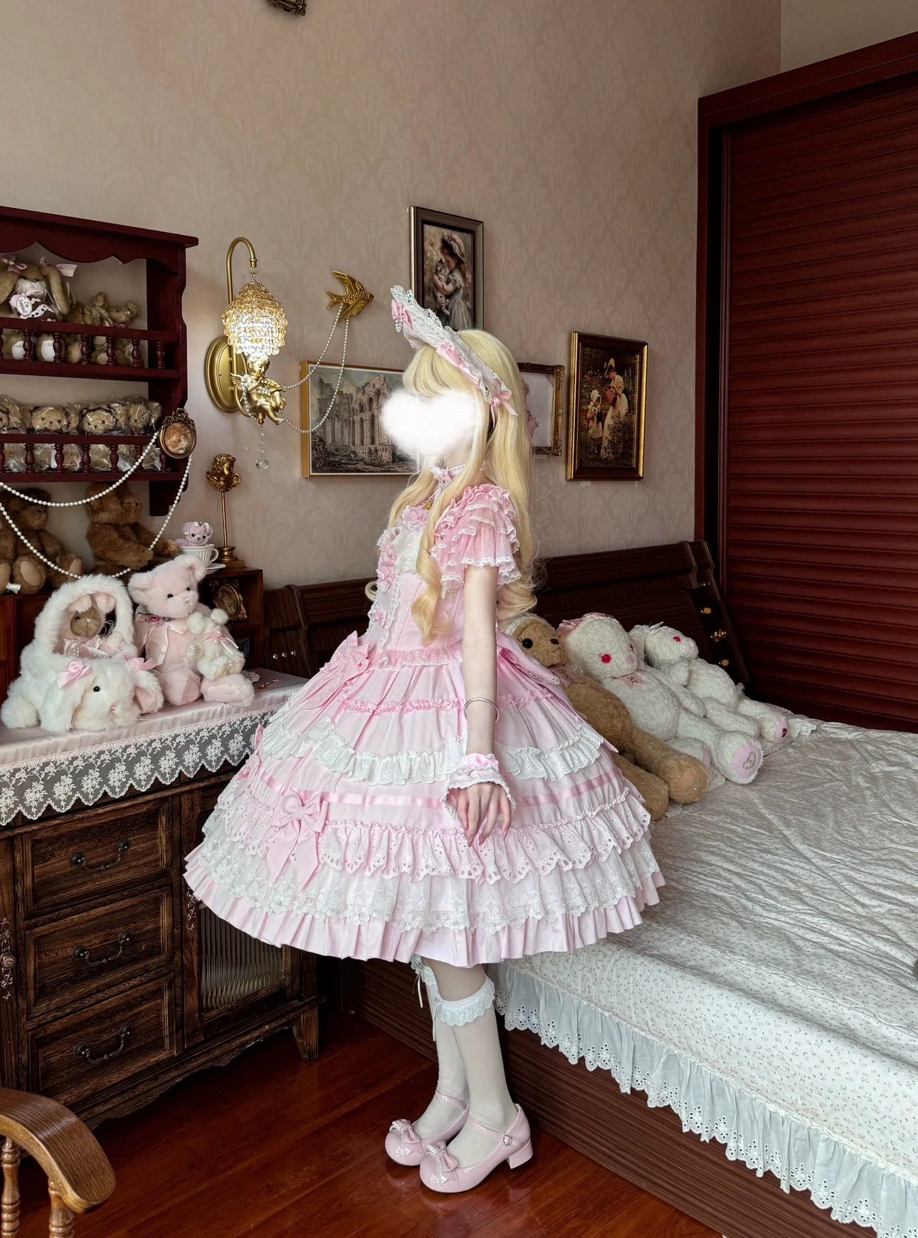 Immersive original~Belia~Old School Lolita JSK Sweet Doll Princess Dress