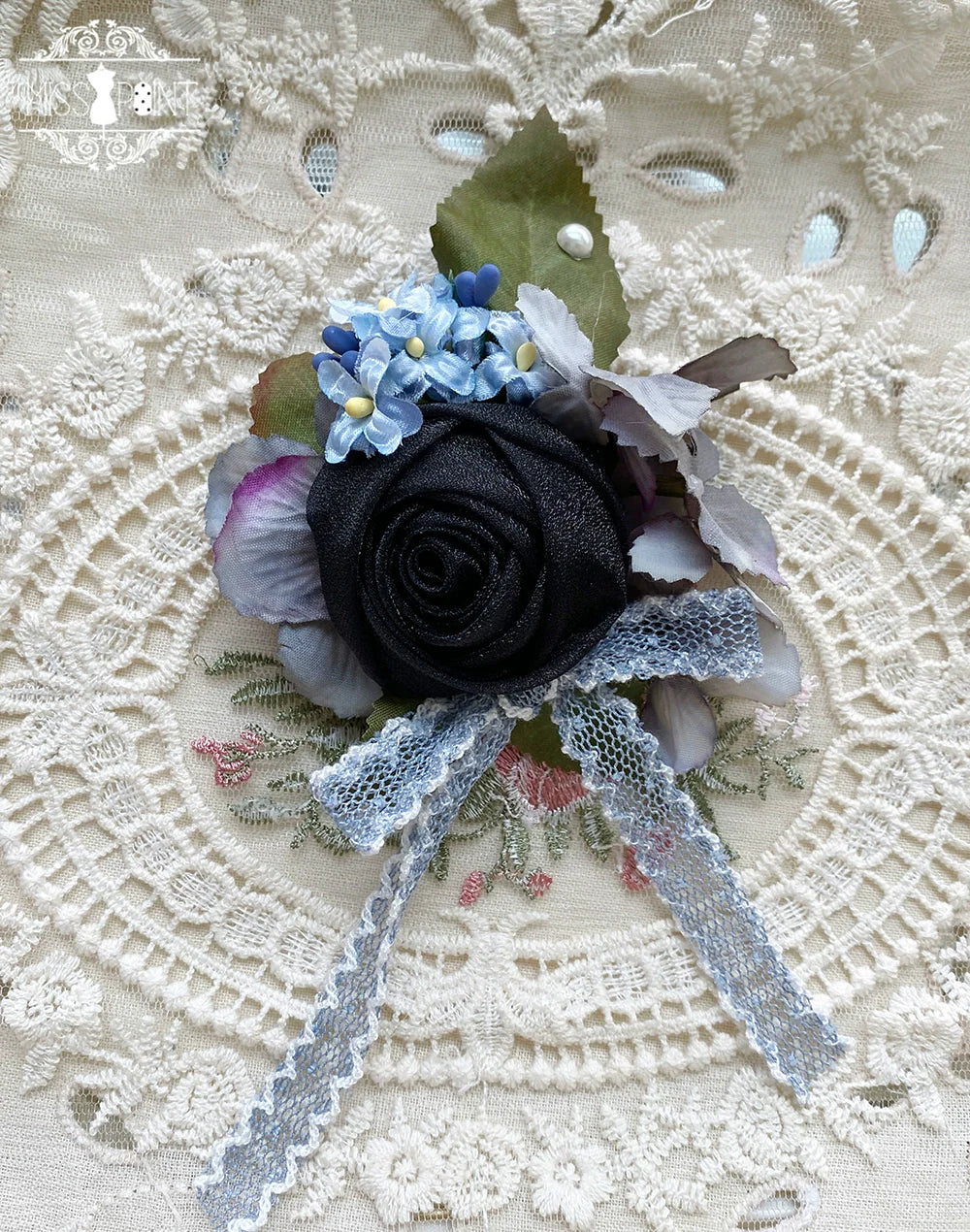 Miss Point~Sweet Lolita Accessories KC Hair Clip Brooch Waistband Cuffs