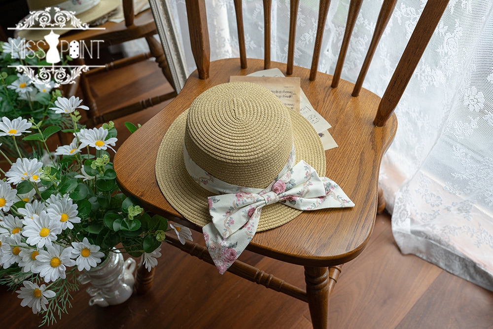(Buyforme)Miss Point~Happy Summer Cute Lolita Hairdband Straw Hat