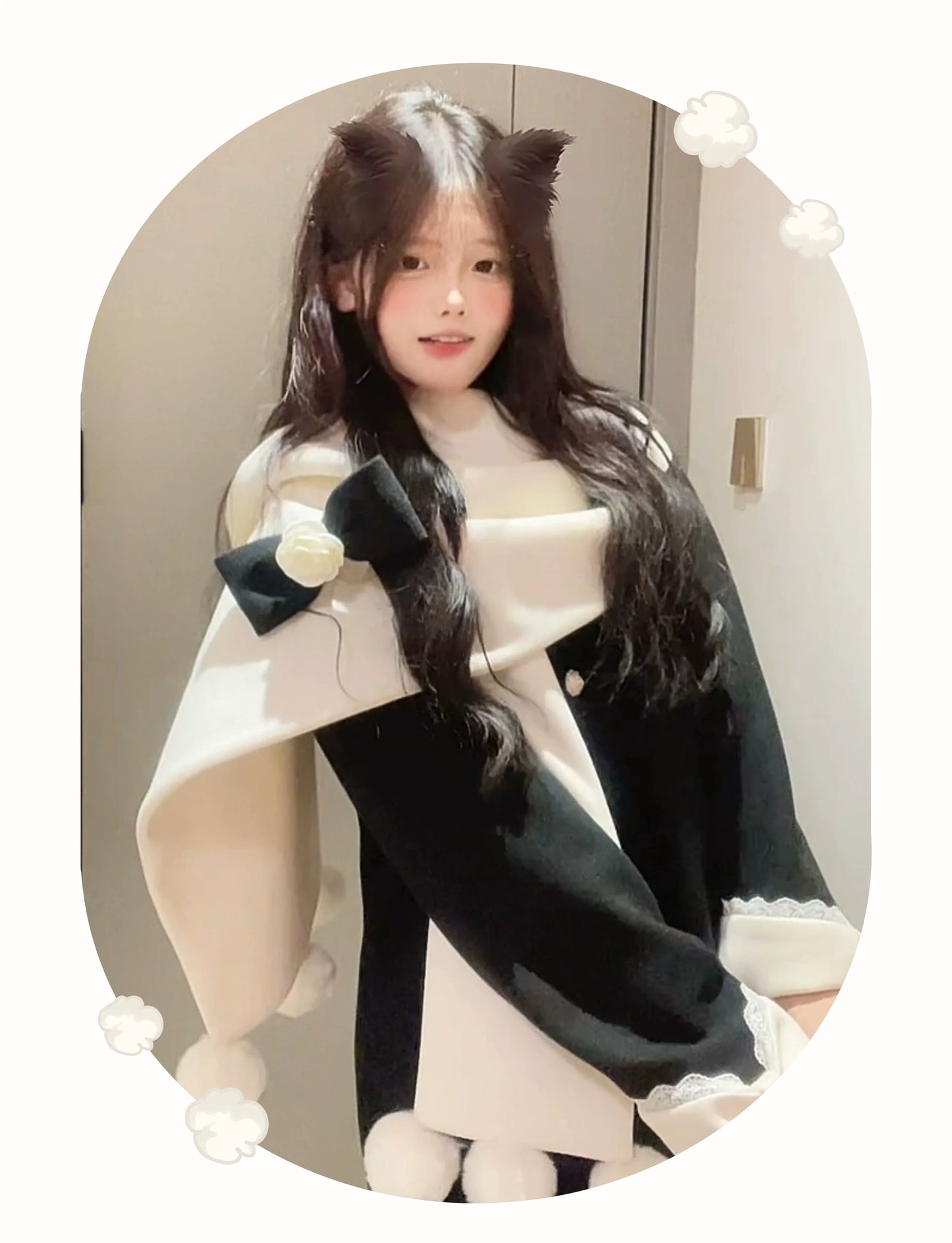 Platycodon House~Winter Sweet Lolita Coat Long Scarf Outerwear