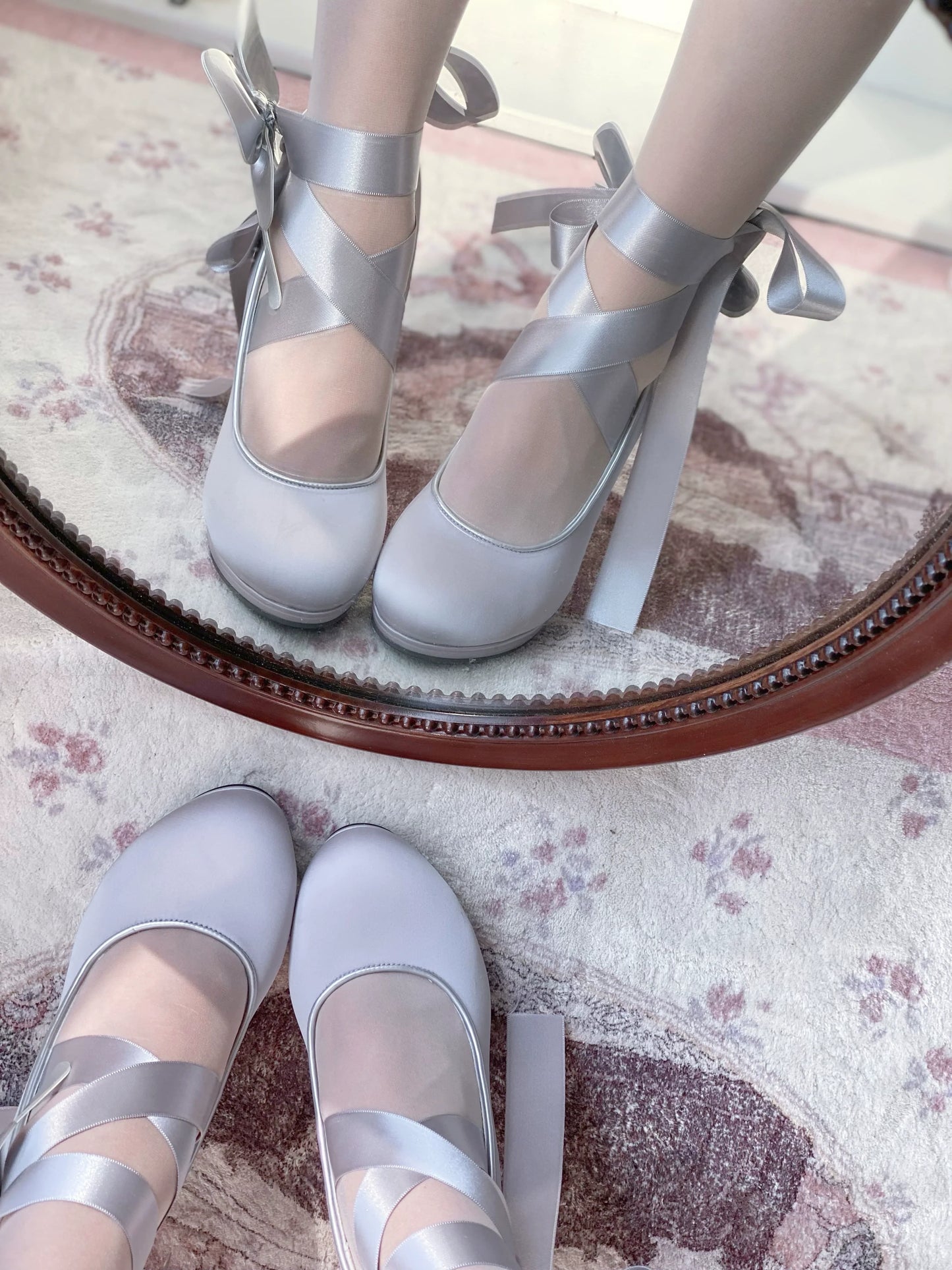 Pure Tea For Dream~Butterfly Specimen~Ballet Style Lolita Shoes Elegant Platform Lolita Heels