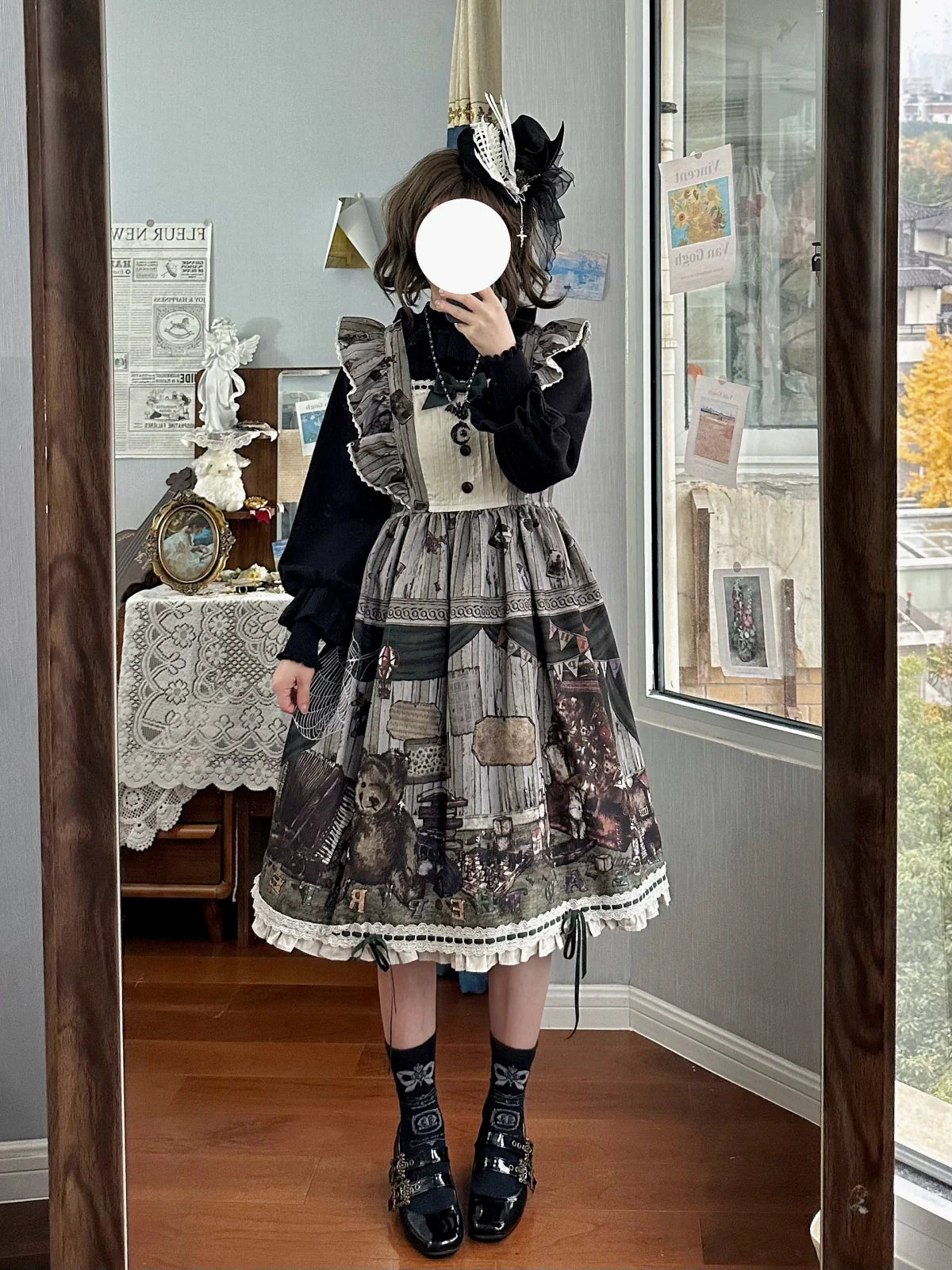 Forest Fluorescent Carps~Sweet Lolita Sweater Autumn and Winter Lolita Inner Wear