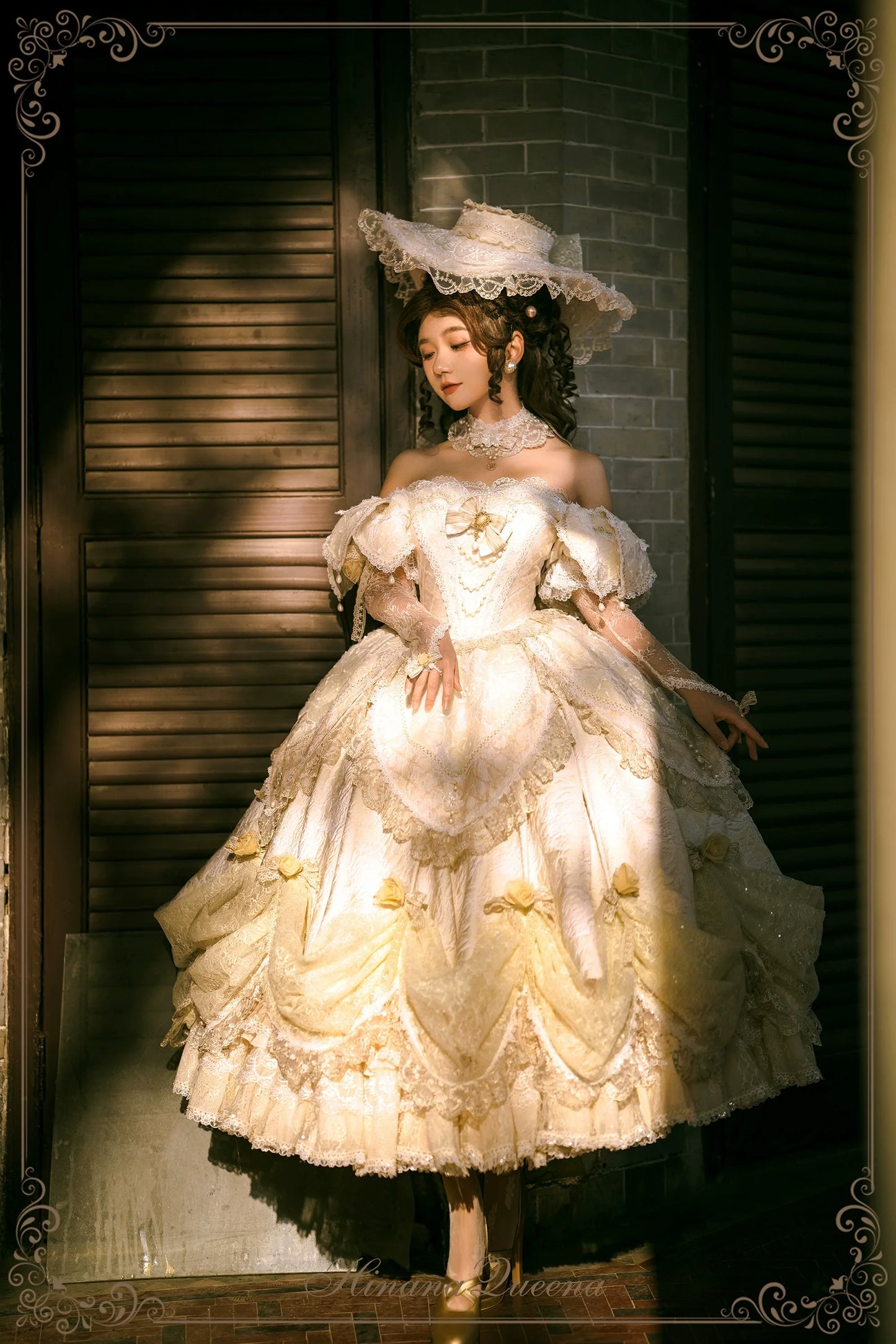 Hinana Queena~With Belle~Bridal Wedding Lolita OP Dress Available for Custom Size