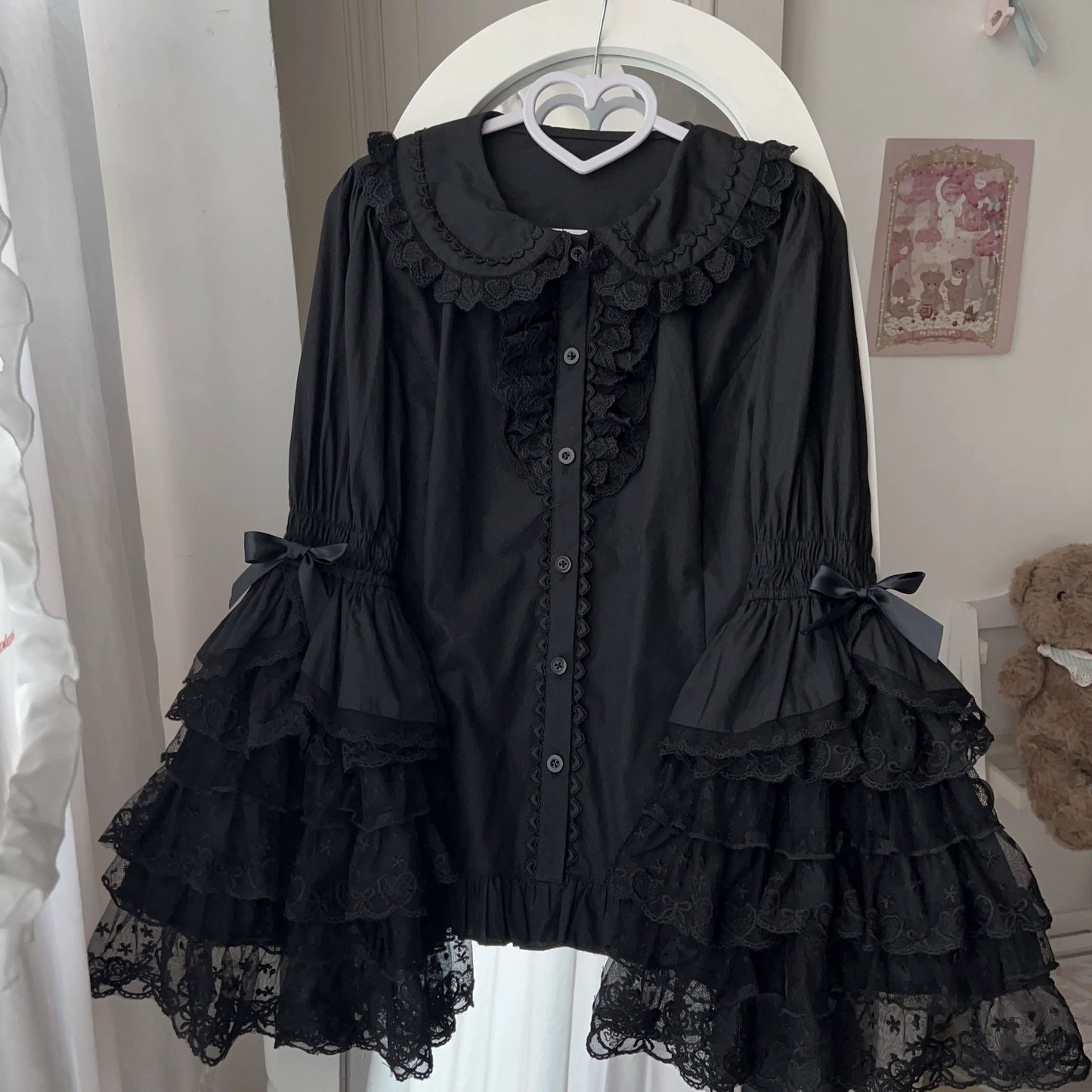 Sugar Girl~Love Overture~Sweet Lolita Blouse Princess Sleeves Lolita Shirt