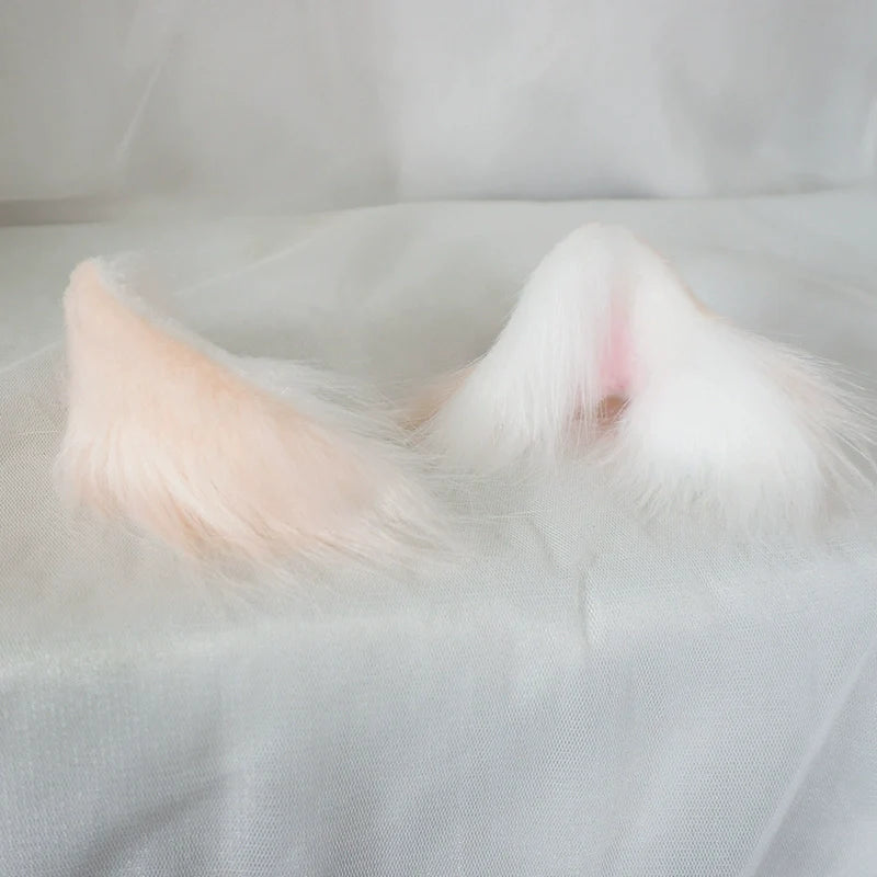 MaoJiang Handmade~Sweet Lolita Headdress Cat Ear Hair Clips
