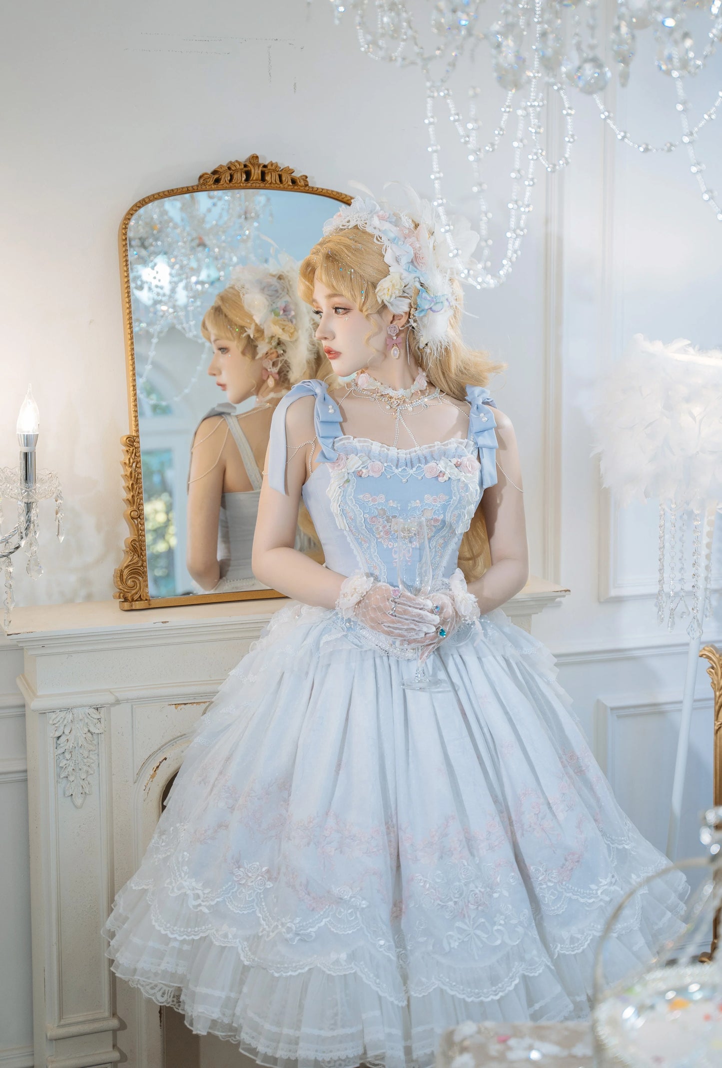 (BFM)Garden Cat~Dreamy Dance Gorgeous Lolita JSK and SK