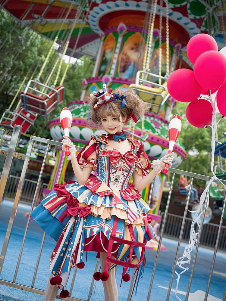 Half Sweet Lolita~Circus Fairy Tale Opener~Doll-Like Kawaii Lolita Dress