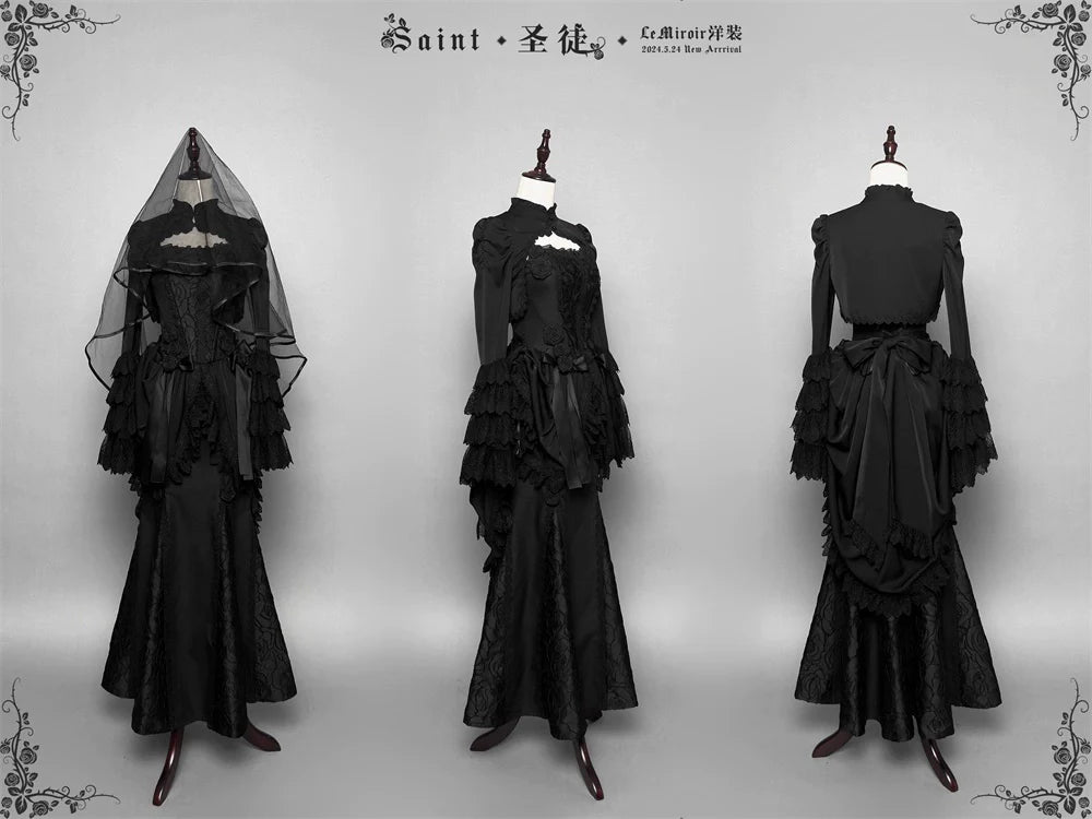 LeMiroir~Saint~Gothic Lolita Bolero Skirt Mermaid Dress Corset