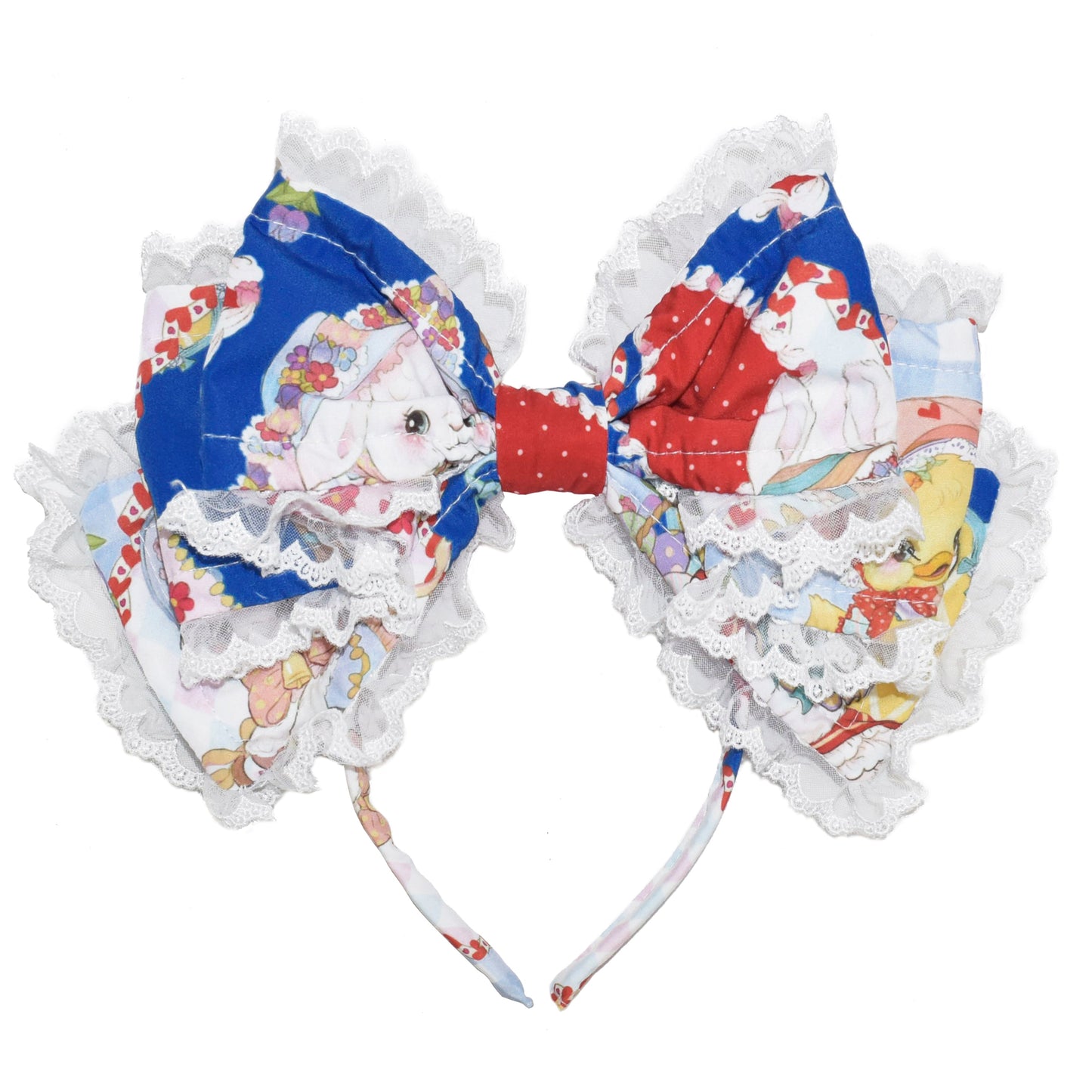 Southern Cross~Showa Kaleidoscope~Printed Sweet Lolita Headdress BNT KC Hat and Side Clips