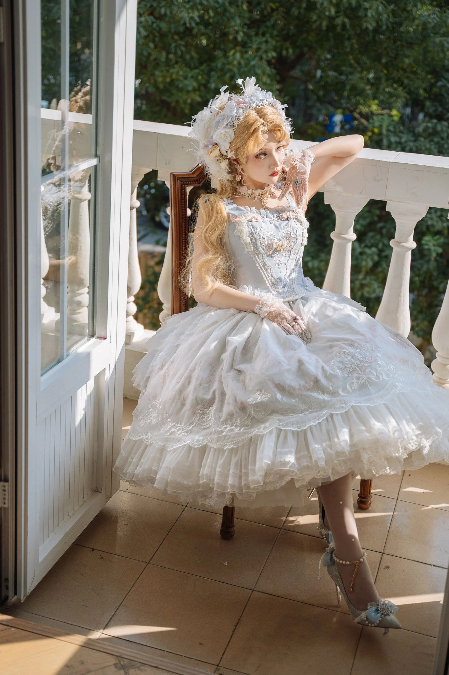 (BFM)Garden Cat~Dreamy Dance Gorgeous Lolita JSK and SK
