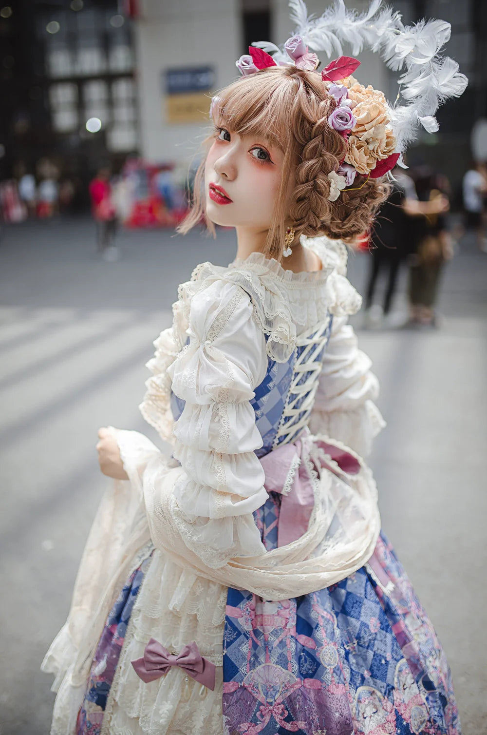 Miss Point~Elizabeth Meow~Classic Lolita Blouse Lotus Root Sleeve Lolita Shirt