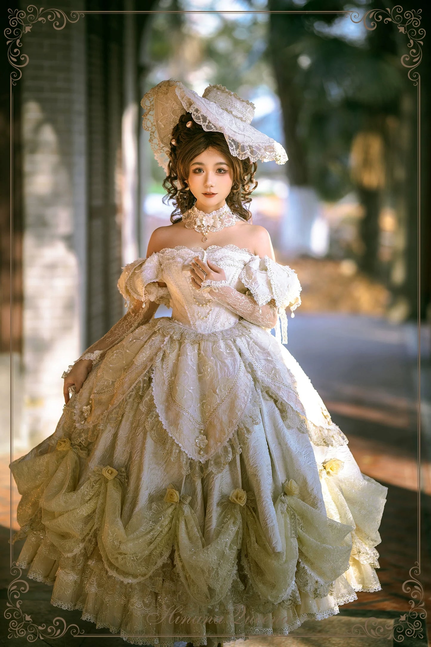 Hinana Queena~With Belle~Bridal Wedding Lolita OP Dress Available for Custom Size