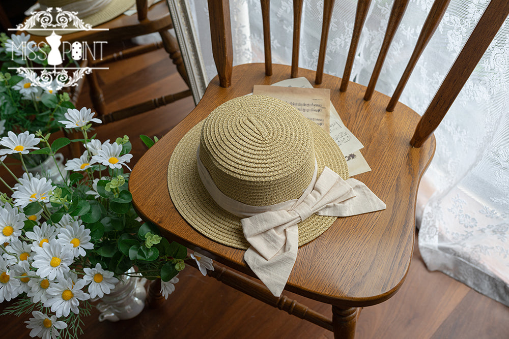 (Buyforme)Miss Point~Happy Summer Cute Lolita Hairdband Straw Hat