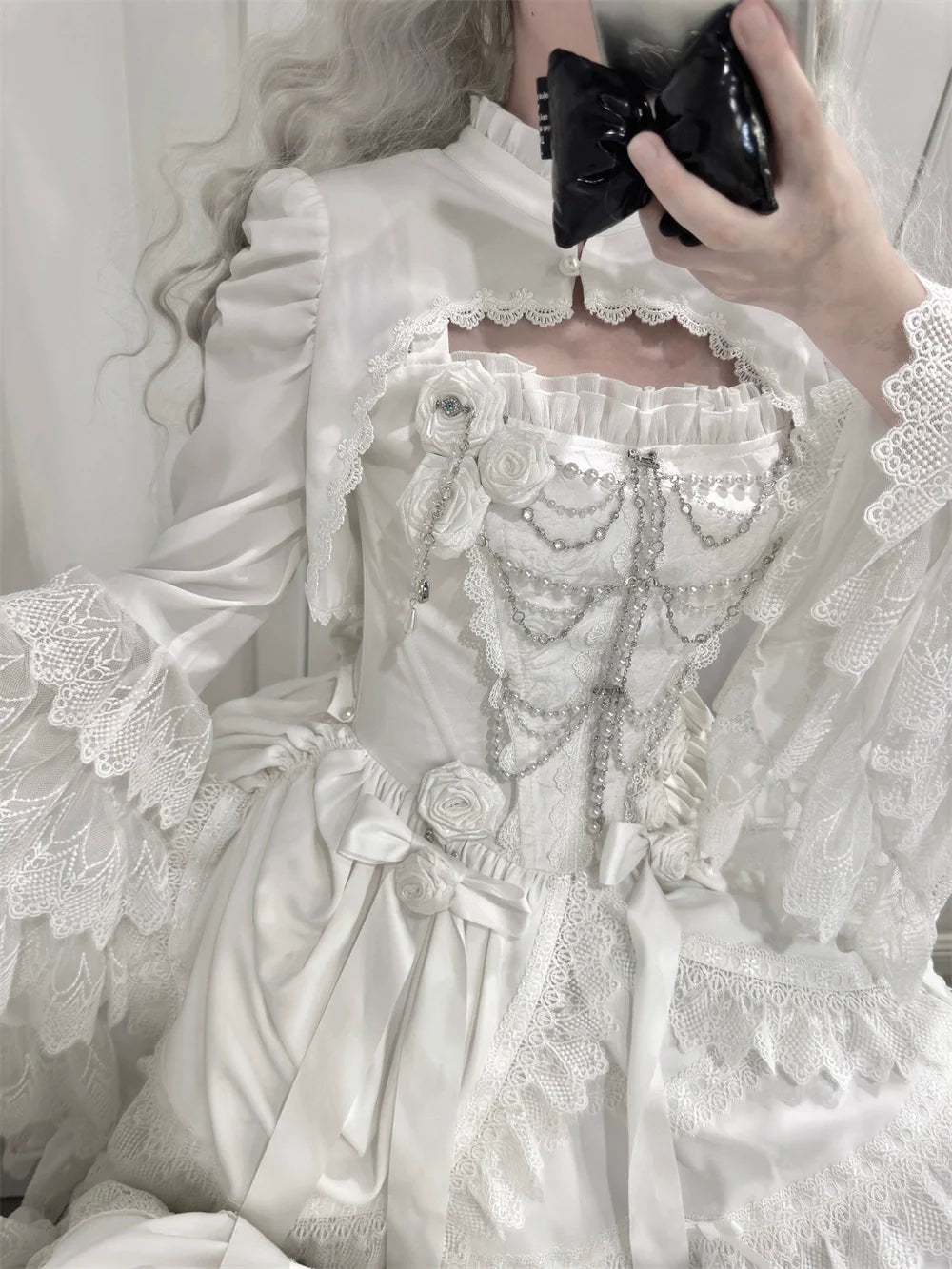 LeMiroir~Saint~Gothic Lolita Bolero Skirt Mermaid Dress Corset