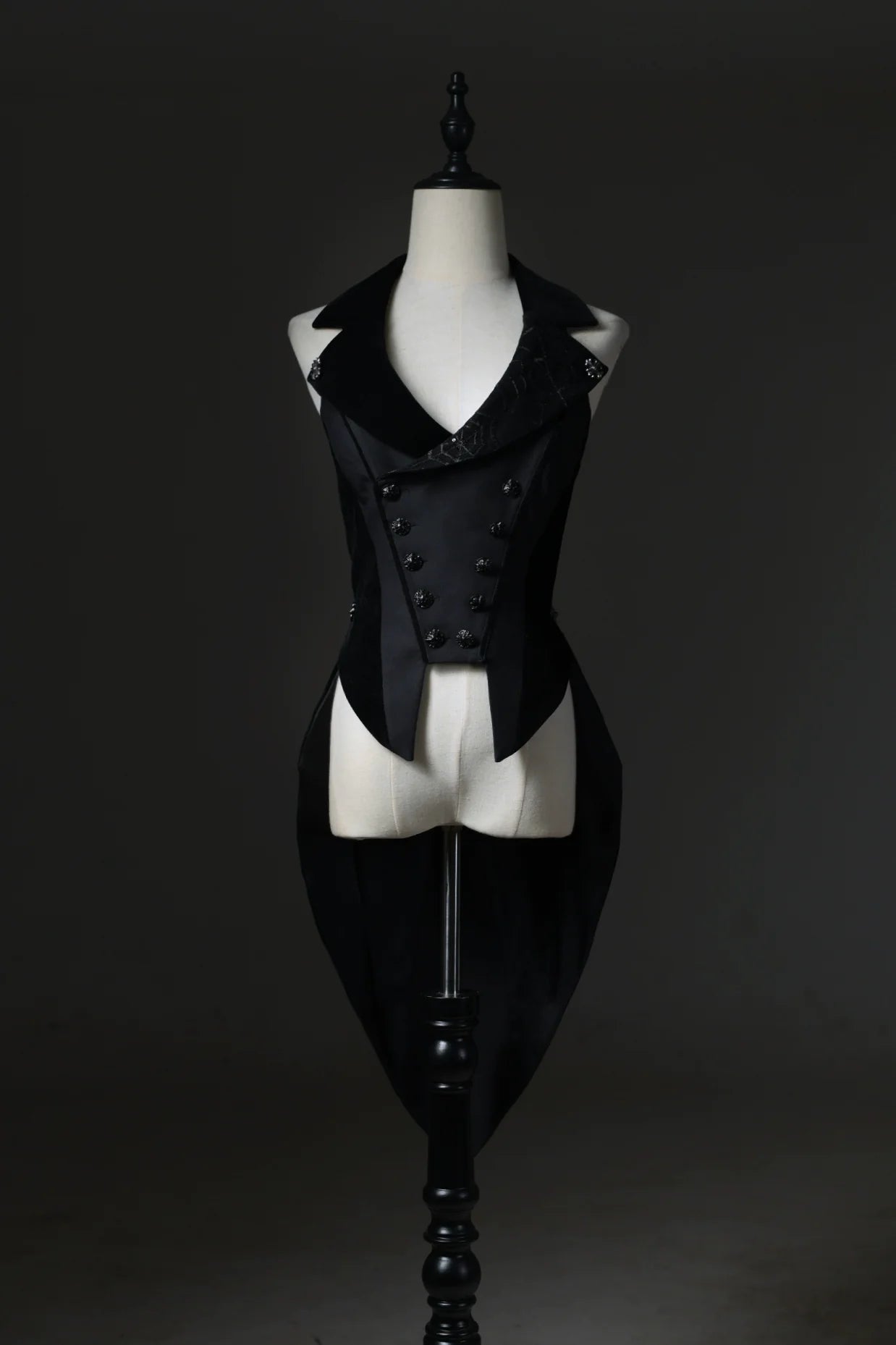 LilithHouse~Horror House~Gothic Lolita Vest with Velvet Patchwork