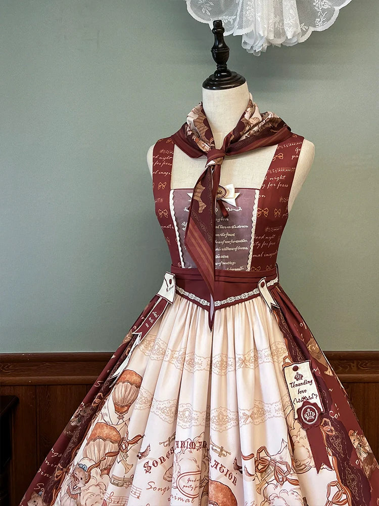 Alice Girl~Fox Band~Printed Sweet Lolita Triangle Bandana