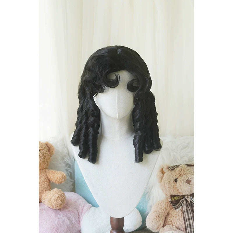 Imperial Tea~Retro Lolita Wig Short Roman Curl Hairpiece