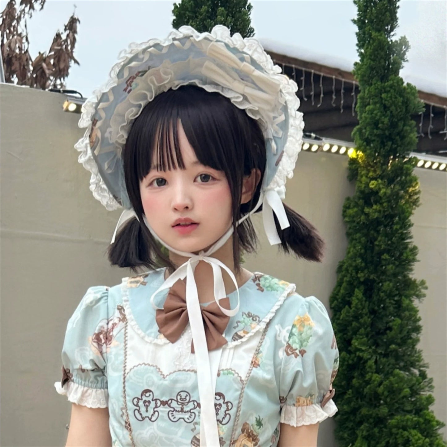 Babyblue~Bear Honey~Sweet Lolita Accessory Gingerbread Man Design
