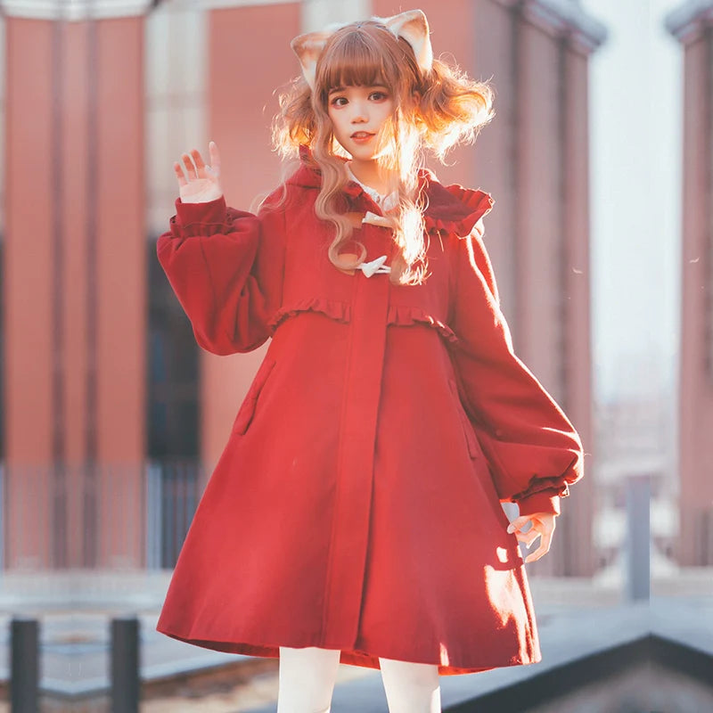 Fairy Cat~Sweet Lolita Coat Autumn and Winter Lolita Outwear