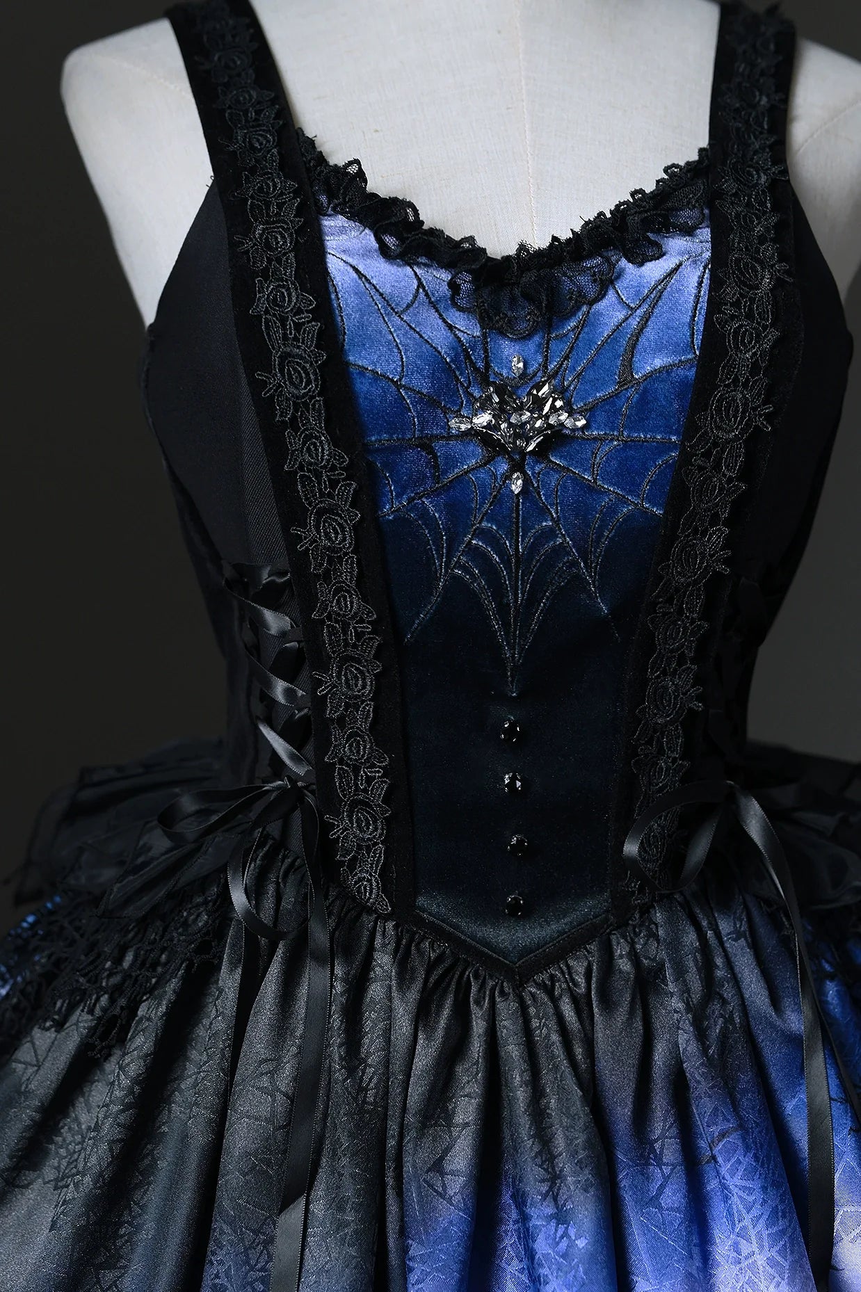 LilithHouse~Horror House~Gothic Lolita JSK with Spooky Castle Print