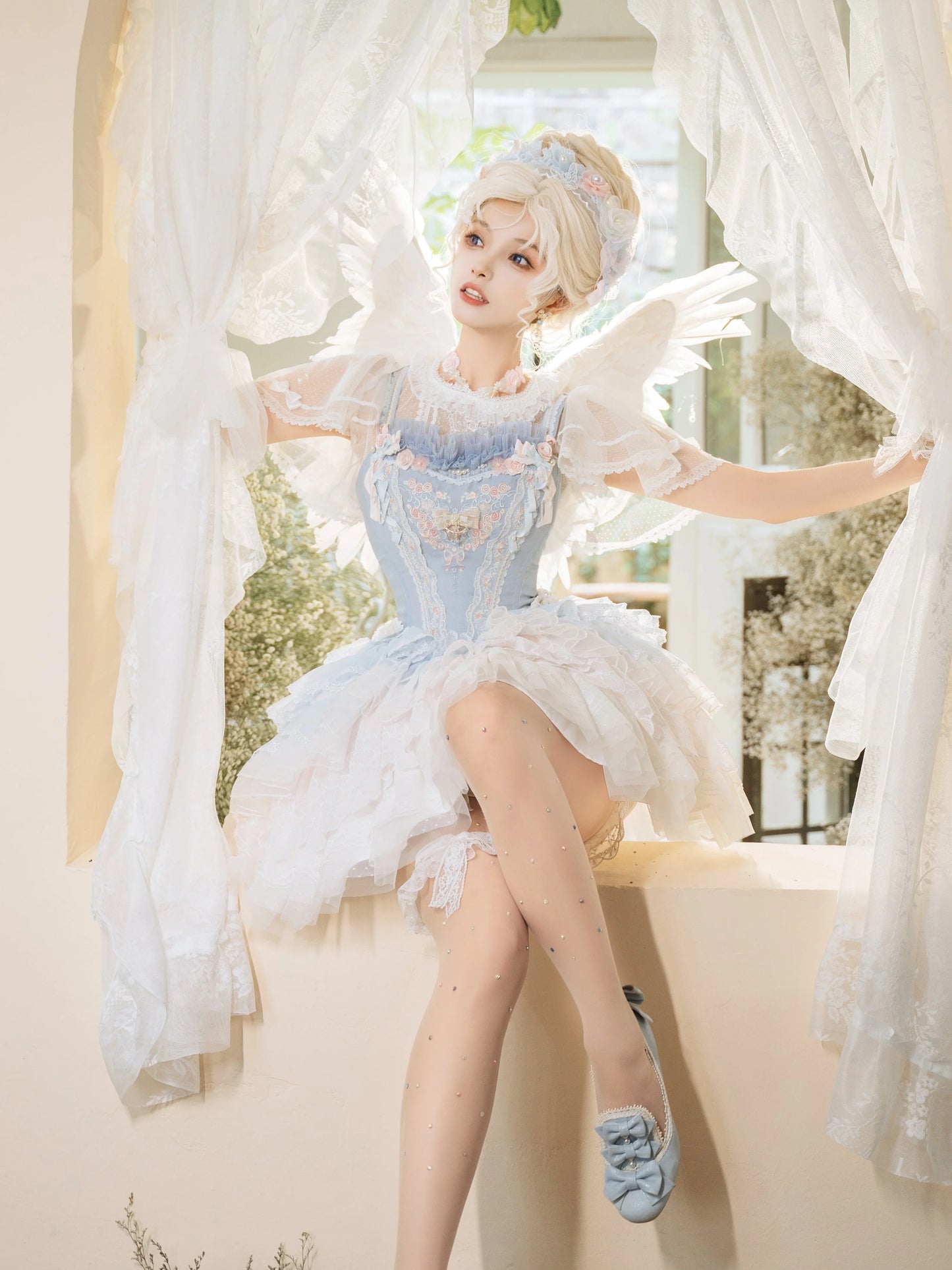(BFM)Garden Cat~Dreamy Dance Gorgeous Lolita JSK and SK