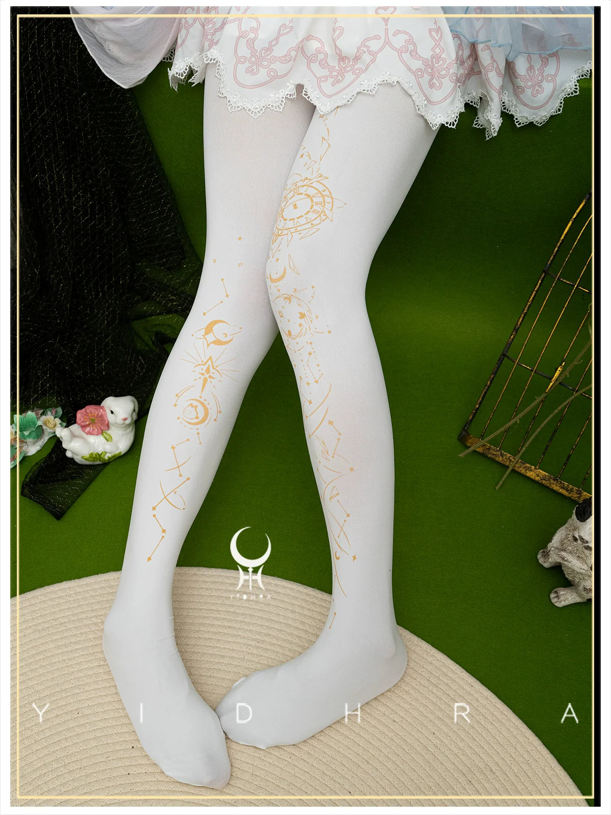 Yidhra~Gothic Lolita Pantyhose Printing Lolita Tights