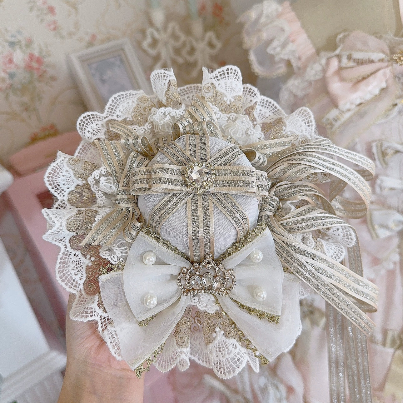 Cheese Cat~Sweet Lolita Cake Top Hat Handmade Lolita Accessory
