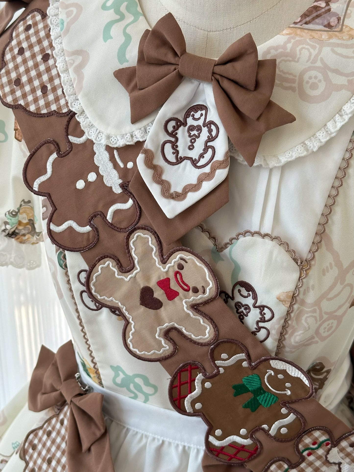 Babyblue~Bear Honey~Sweet Lolita Accessory Gingerbread Man Design