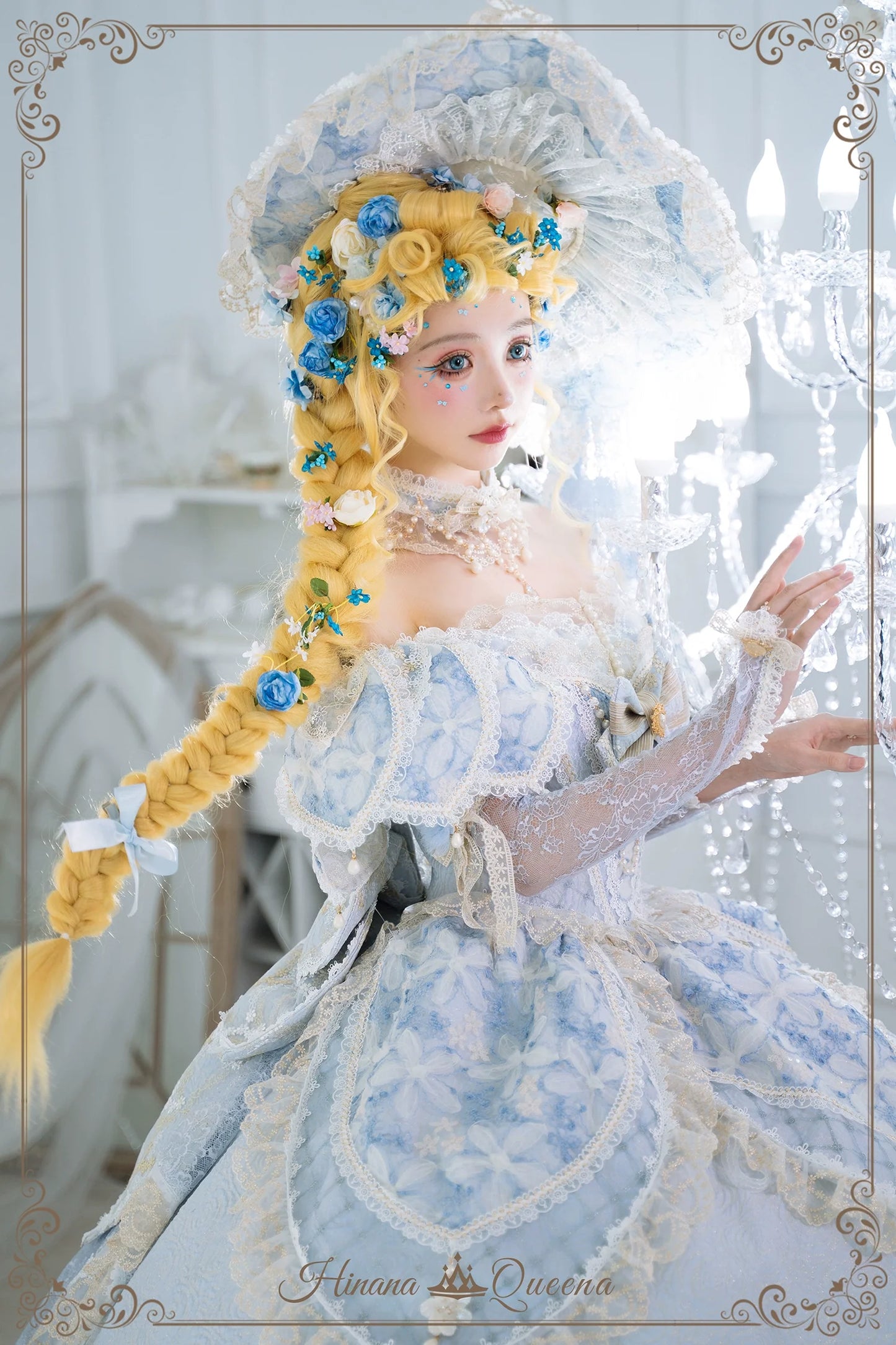 Hinana Queena~With Belle~Bridal Wedding Lolita OP Dress Available for Custom Size
