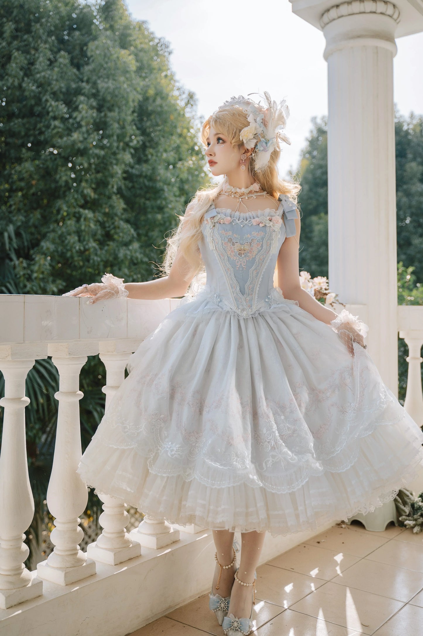 (BFM)Garden Cat~Dreamy Dance Gorgeous Lolita JSK and SK