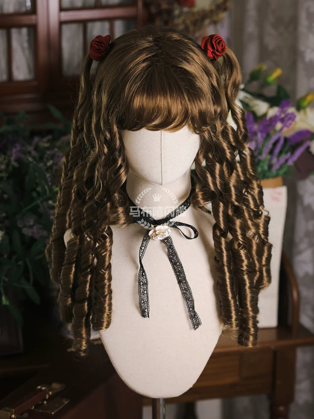 Mabuxi~Retro Lolita Wig Elegant Roman Curls Gorgeous Court Wigs
