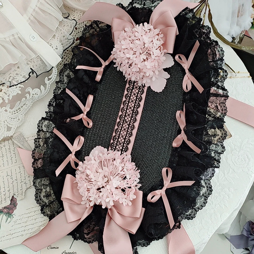 Honey Princess~Handmade Gothic Lolita BNT Halloween Lolita Hat