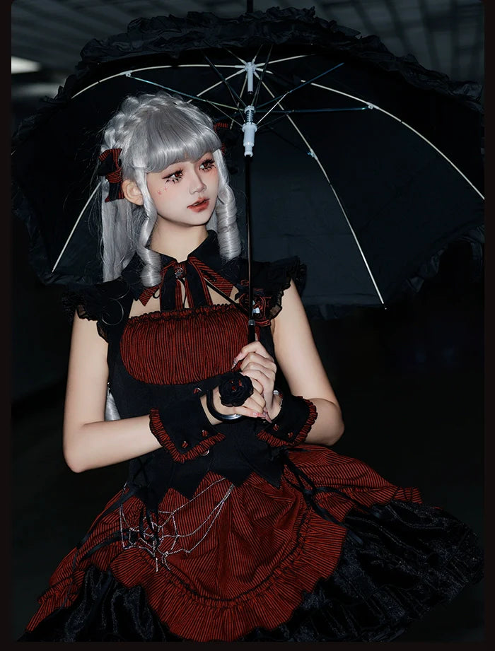 Alice Girl~Lolita Potion~Gothic Lolita JSK Halloween Sleeveless Lolita Dress