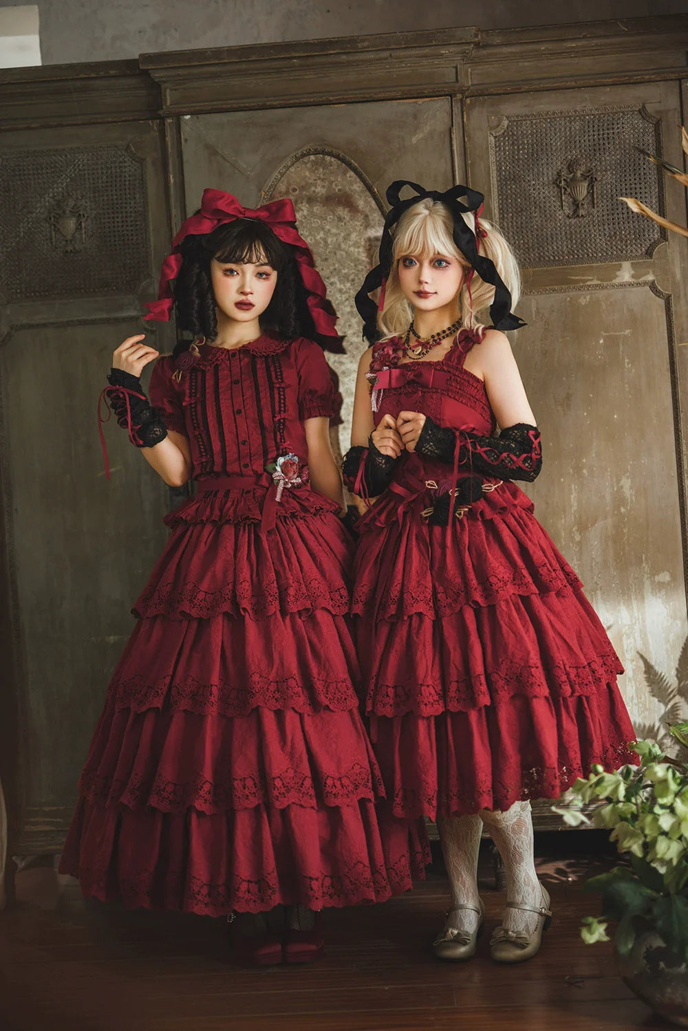 Miss Point~Forest Waltz~Classic Lolita Tiered Skirt Multi-layer Embroidered SK