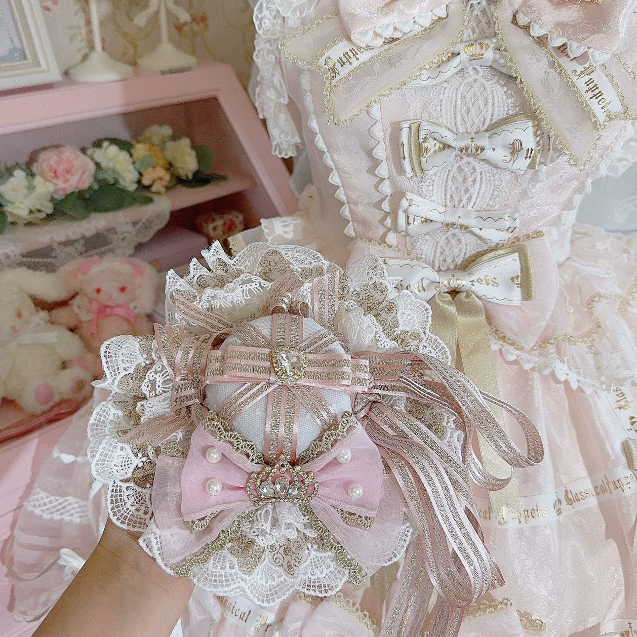 Cheese Cat~Sweet Lolita Cake Top Hat Handmade Lolita Accessory