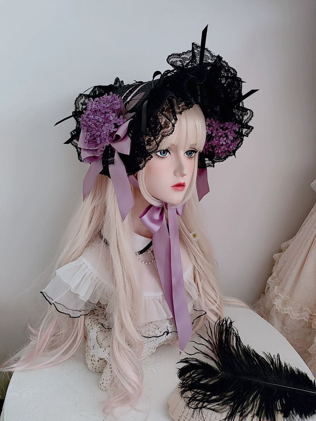 Honey Princess~Handmade Gothic Lolita BNT Halloween Lolita Hat