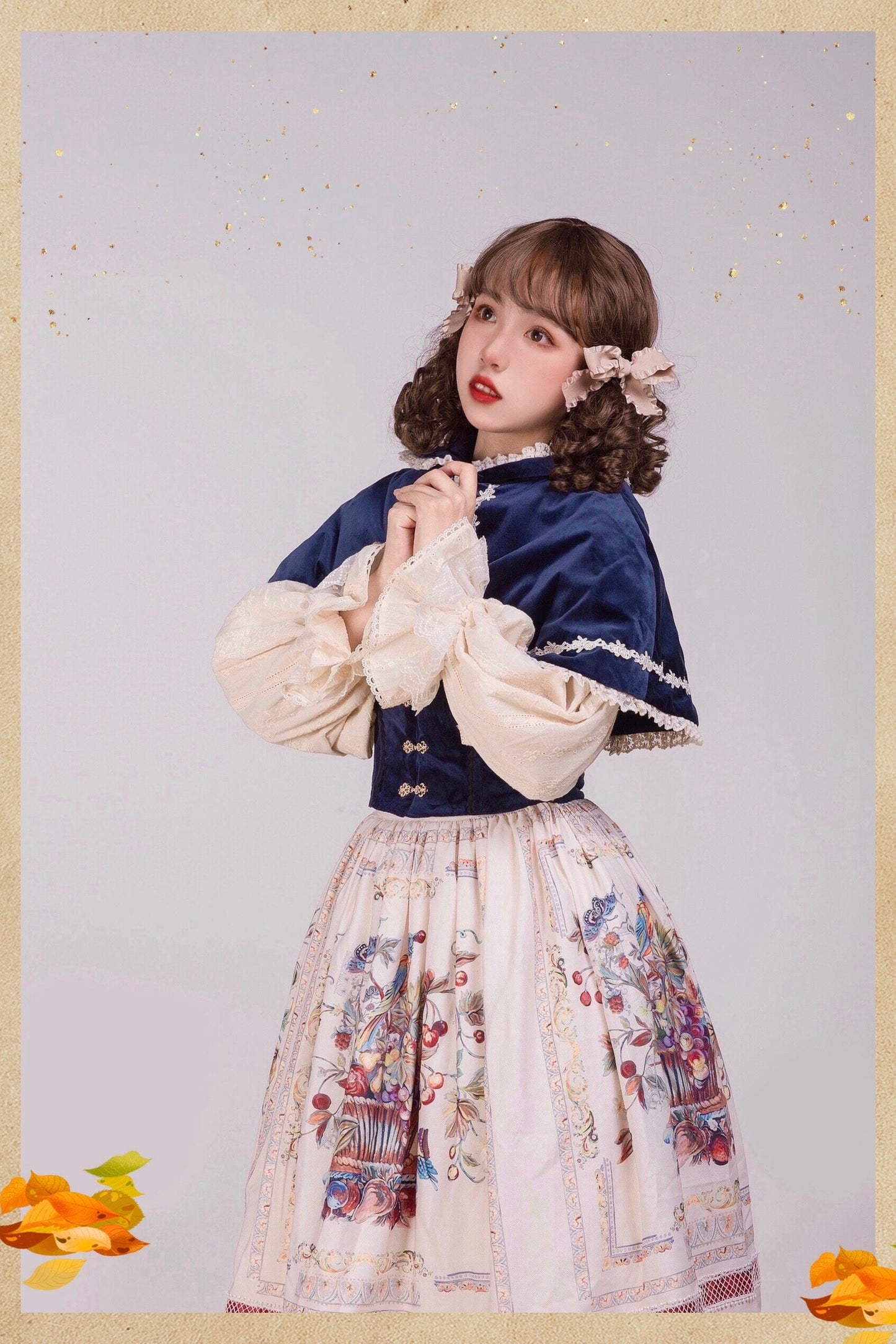 Miss Point~Praise of Abundance~Bavarian Style Lolita Velvet Hooded Cape