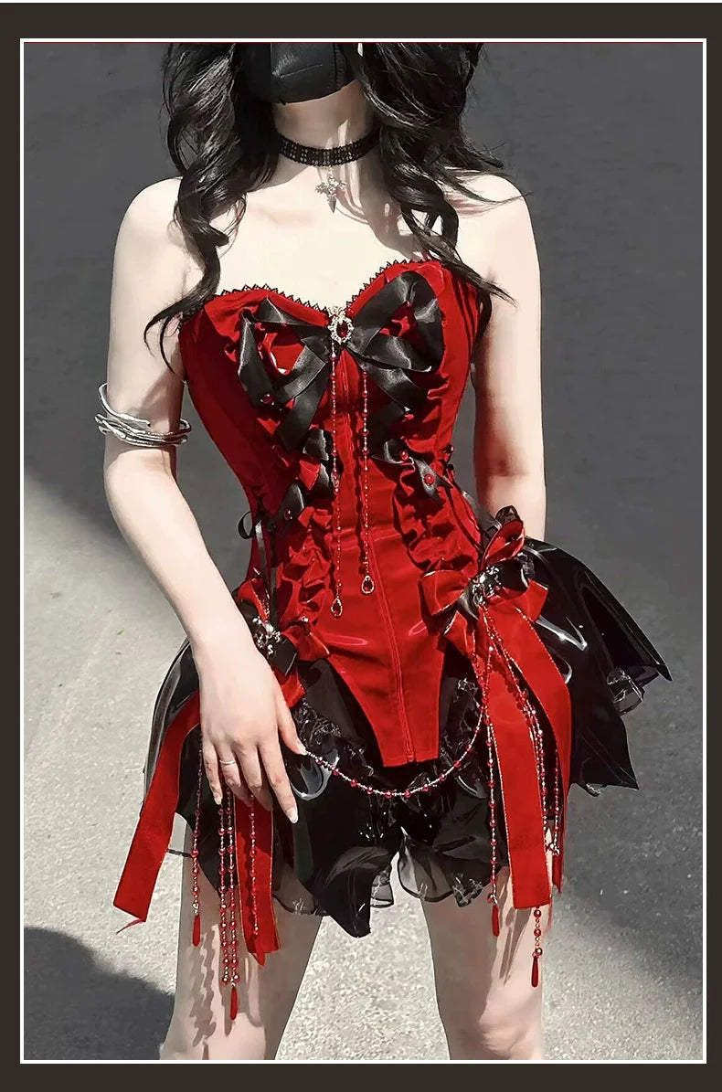 Signorina~Daydreamer~Gothic Lolita Shorts Set Lolita Fishbone Corset