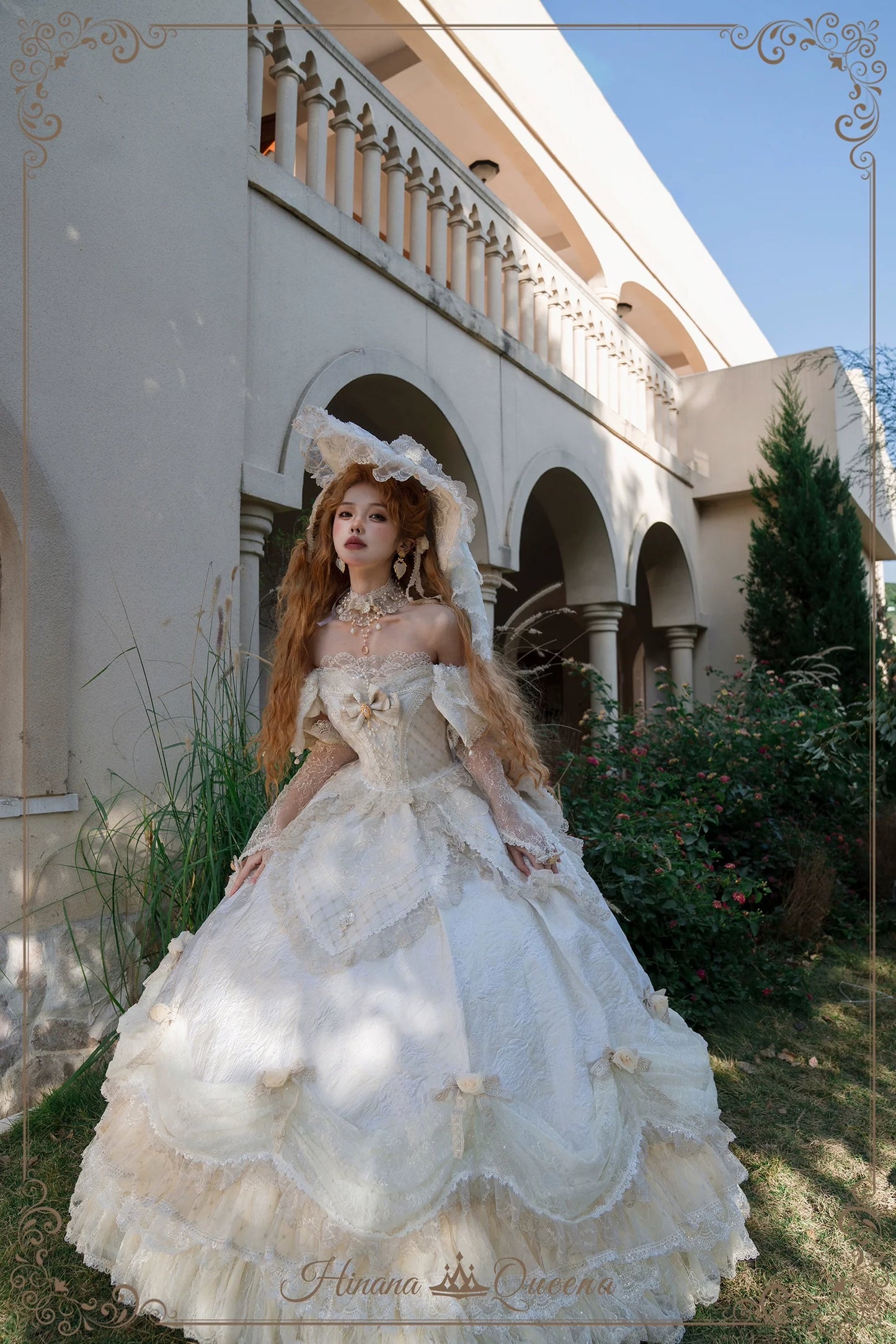 Hinana Queena~With Belle~Bridal Wedding Lolita OP Dress Available for Custom Size