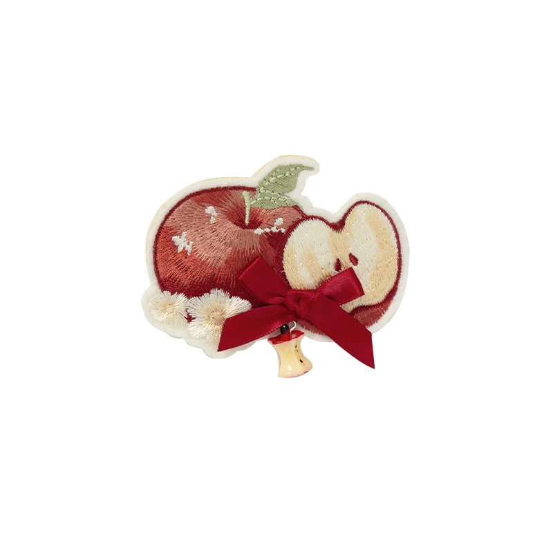 With PUJI~Apple Orchard~Country Lolita SK Embroidered Twins Lolita Top Skirt