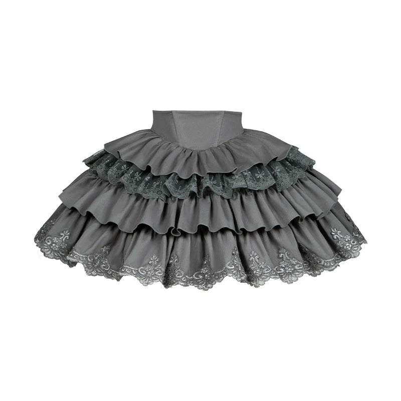 With PUJI~Night Feast~Gothic Lolita Suit Ouji Lolita Tailcoat Tiered Skirt Shorts