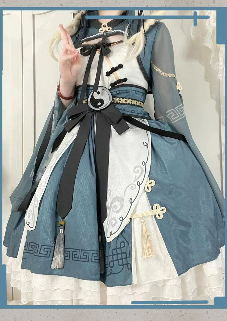 OCELOT~Qi Lolita JSK Suit Chinese Taoism Lolita Dress Set