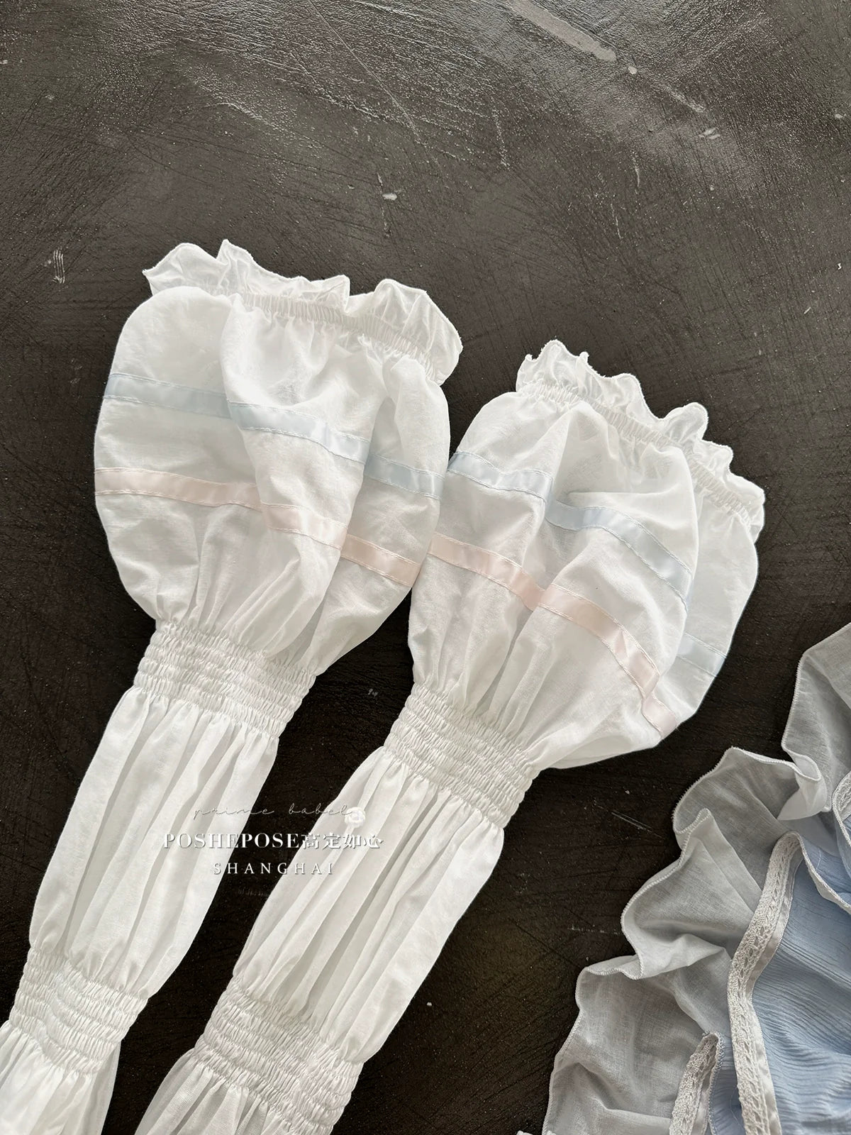 POSHEPOSE~Maid Bunny~Gorgeous Sweet Lolita OP Dress with Detachable Sleeves and Apron