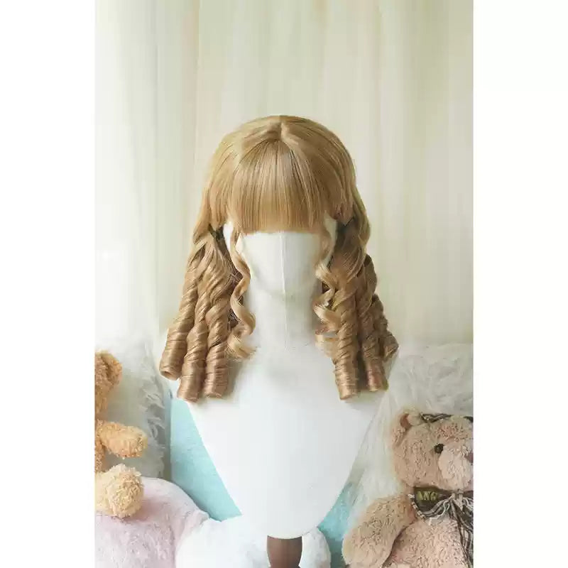 Imperial Tea~Retro Lolita Wig Short Roman Curl Hairpiece