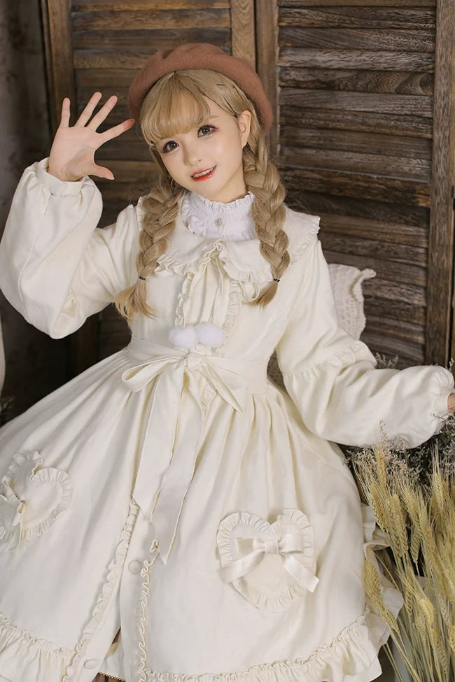 Dawn and Morning~Winter Lolita Coat Lovely Lolita Wool Coat Dress