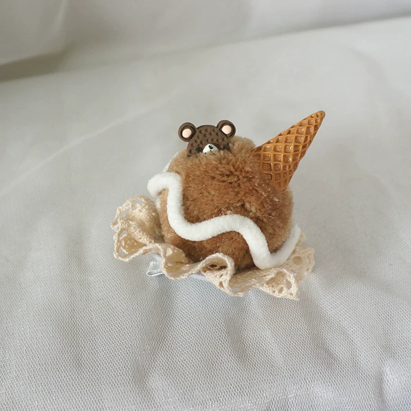 MaoJiang Handmade~Sweet Lolita Headdress Ice Cream Cone Hair Clip