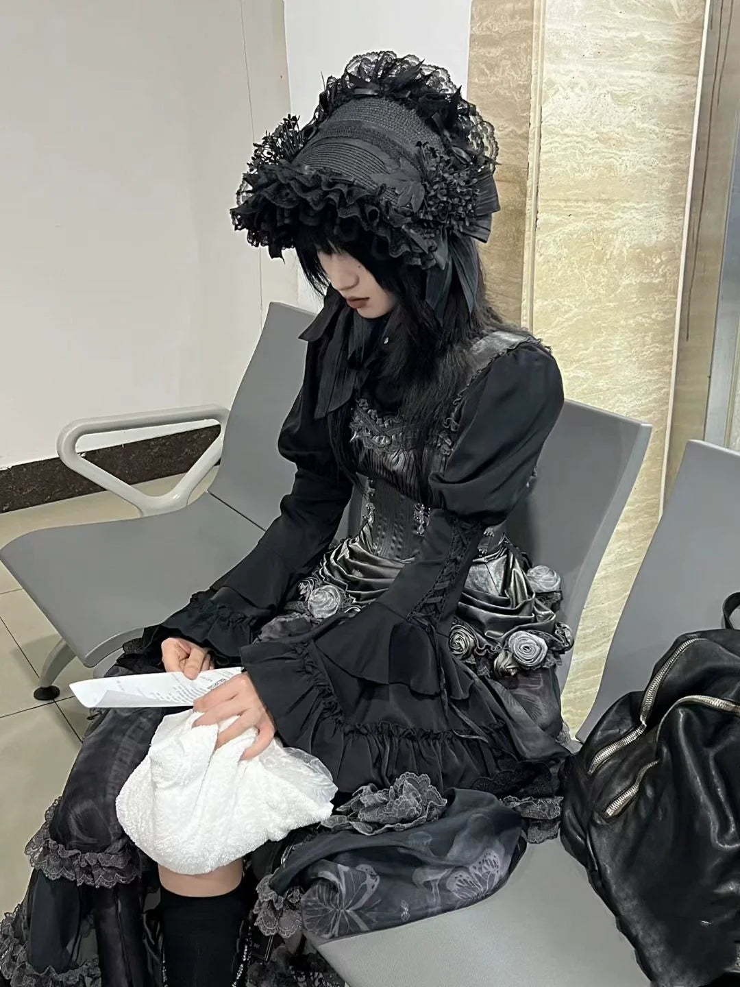 Honey Princess~Handmade Gothic Lolita BNT Halloween Lolita Hat