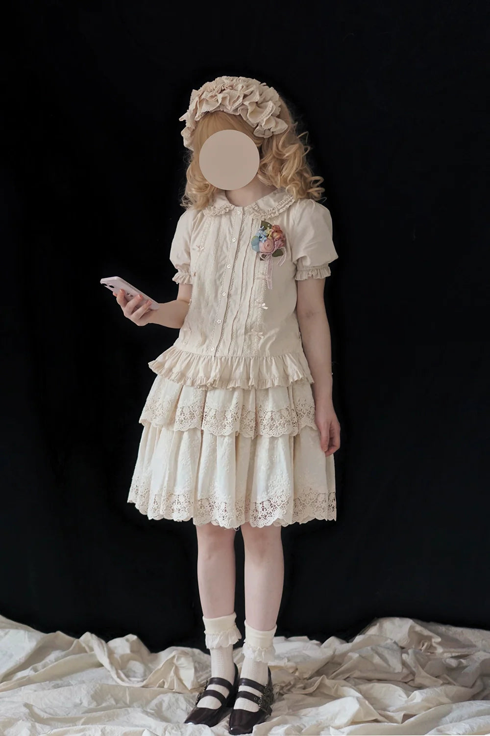 Miss Point~Forest Waltz~Classic Lolita Tiered Skirt Multi-layer Embroidered SK
