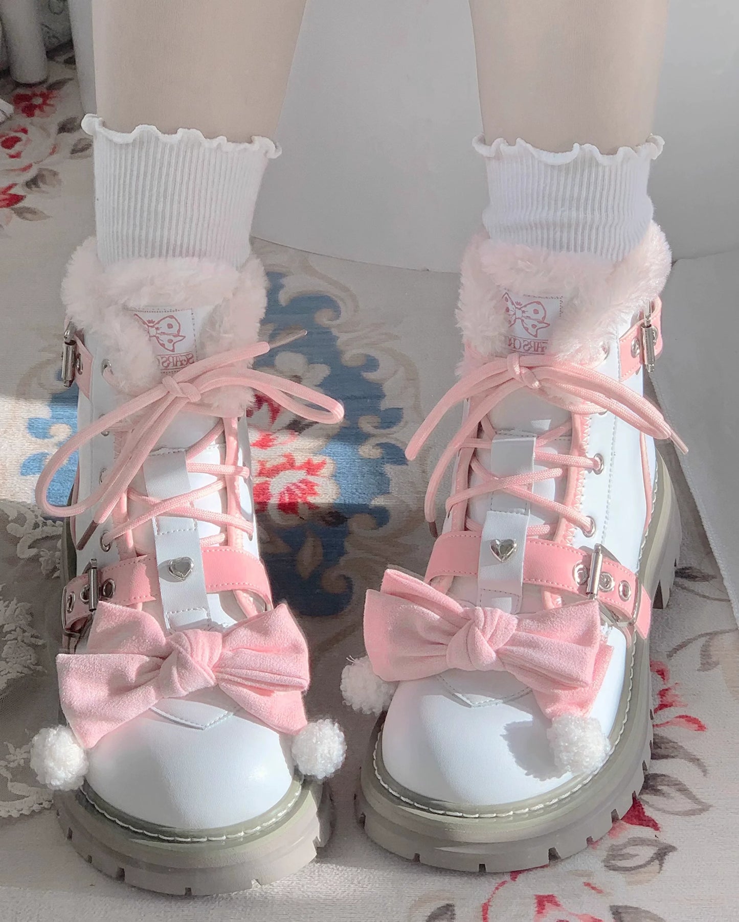 StarsCrwon~Sweet Lolita Shoes Winter Lolita Martin Boots